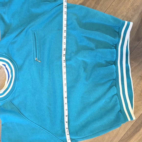 Vintage London Fog Sweater. Jade blue. Size Large - Picture 5 of 6